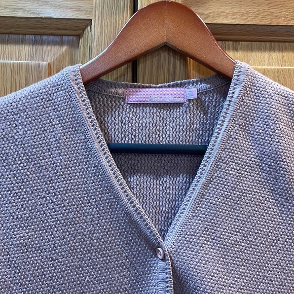 Vintage Lavender/rose Knit Sweater Vest - Picture 4 of 4